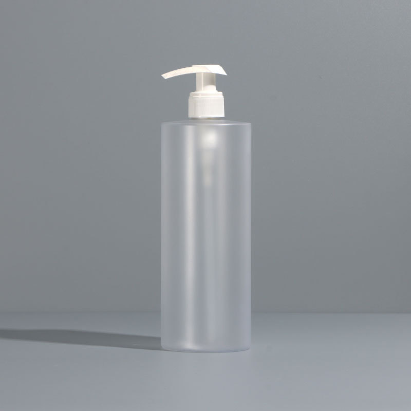 Flacon Transparent Mat V Pompe Blanche