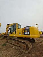 Excavadora Hidráulica Usada Komatsu PC220 de 22 Toneladas, Excavadora Mediana Komatsu PC220, Bomba de Caja de Cambios, Rodamiento, Precio Más Bajo, Barato
