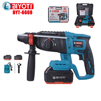 Marteau perforateur rotatif sans fil BIYOTI 26 mm SDS Plus, multifonction, démolition de béton, marteau de démolition, outils de construction
