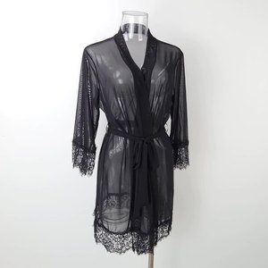 Lingerie Sexy Chemise de Nuit Chaude en Dentelle pour Femme, Babydolls Exotiques Robe Transparente Pyjama Érotique Sexy - Product Image 2