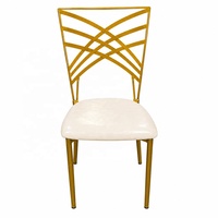 Chaises de banquet empilables de luxe en métal doré caméléon pour événements, mariages, hôtels et cérémonies en extérieur – Vente en gros