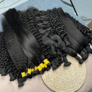 Capelli all'ingrosso per trecce <span class=keywords><strong>senza</strong></span> nodi 16-30 pollici 12A <span class=keywords><strong>senza</strong></span> trama, capelli sfusi, trecce bohémien umide <span class=keywords><strong>e</strong></span> ondulate, extension di capelli umani - Product Image 3