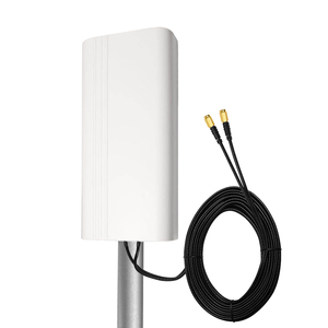 Antena de Panel 4G LTE MIMO de Alta Ganancia 12DBI Vertical RHCP, Amplificador de Señal Móvil <span class=keywords><strong>e</strong></span> <span class=keywords><strong>Internet</strong></span> 4G, Modelo FS-O6, Cables de 15m/20m - Product Image 1