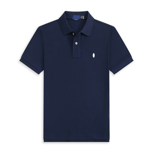 <span class=keywords><strong>Polo</strong></span> pour homme 100% coton, T-shirt à manches courtes avec col rabattu et petite broderie - Product Image 1