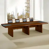 Современный обычный деревянный стол для встреч, офисный модульный стол для конференц-зала