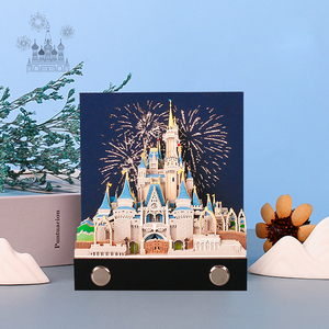 Blocs-notes adhésifs personnalisés 3D, bloc-notes mémo, château de Cendrillon, <span class=keywords><strong>princesse</strong></span> Blanche-Neige, château fantastique, cadeaux pour filles - Product Image 2