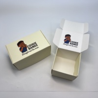Boîte d'emballage pliable personnalisée en papier alimentaire pour biscuits et gâteaux, avec gaufrage et pelliculage mat, style dossier, logo imprimé OEM