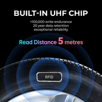 UT541 UHF RFID Etiquette Pneu Matériau Caoutchouc Haute Température 230C ISO18000 6C pour Gestion Pneus Inventaire Suivi