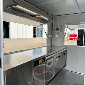Camion mobile commercial chariot cuisine complète remorque de restauration rapide pour Hot Dog Franchise Street Van à vendre en Europe - Product Image 4