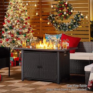 Cheminée extérieure moderne 2025 au gaz naturel, écologique, en osier, couleur personnalisable, mobilier de sol extérieur - Product Image 3