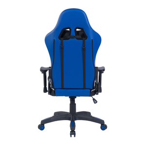 เก้าอี้เล่นเกม PC เก้าอี้หลังสูงสำหรับแข่งรถพร้อมที่วางแขนปรับได้เก้าอี้เล่นเกมสีฟ้าพร้อมรองรับบั้นเอว - Product Image 2