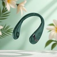 Ventilador de Cuello Plegable USB de 5000mAh, Sin Aspas, Silencioso, Portátil, de 3 Velocidades, Venta al Por Mayor
