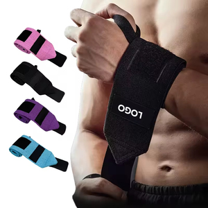 Bandes de poignet élastiques réglables <span class=keywords><strong>pour</strong></span> l'exercice physique, avec logo OEM, <span class=keywords><strong>pour</strong></span> la musculation, le powerlifting, la salle de sport, résistantes et robustes - Product Image 1