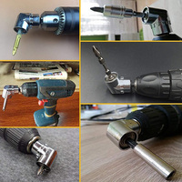 DZ 105 degrés 1/4 pouces adaptateur de perceuse à Angle droit tournevis à tige hexagonale avec porte-embout coudé accessoires d'outils électriques