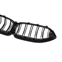 Calandre double lamelles style M8 pour BMW Série 8 G14 G15 G16 2018-2025, noir brillant ABS, calandre avant