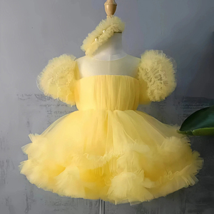 sachin and babi light blue dress Baby Girl Dresses | Baby Wedding Outfits main image 1
