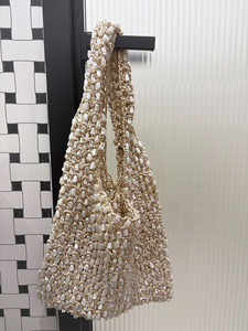 Borsa da donna con <span class=keywords><strong>perline</strong></span> bianca alla moda Versatile borsa da donna a mano <span class=keywords><strong>di</strong></span> nuovo stile leggera <span class=keywords><strong>di</strong></span> lusso a spalla singola sotto le ascelle - Product Image 6
