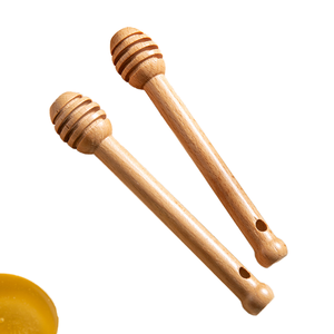 Mật ong khuấy thanh trộn xử lý Jar muỗng gỗ dipper mật ong dài dính Nguồn cung cấp mật ong dụng cụ nhà bếp - Product Image 1