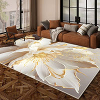 Tapis décoratif en velours cristal, antidérapant, rembourré, lavable en machine, tapis de sol pour salon, salle de bain, cuisine, chambre, entrée