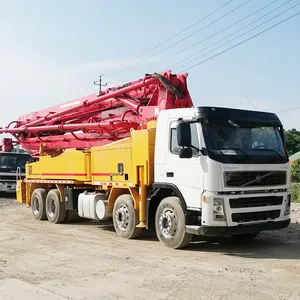 Putzmeister used 42m 4 boom vehicle concrete pump price concrete conveying pump in saudi arabia