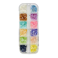 Nail Art Aurora Shell Flakes Abalone Nails Charms 3D Irrégulière Slice Shell Stone Sequins Nail Art Décoration Manucure Accessoire