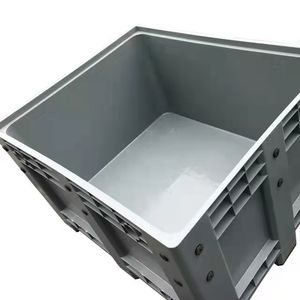 HDPE כבד החובה גדול גודל מוצק בתפזורת stackable פלסטיק מזרן תיבת עם מפעל מחיר למכירה - Product Image 2