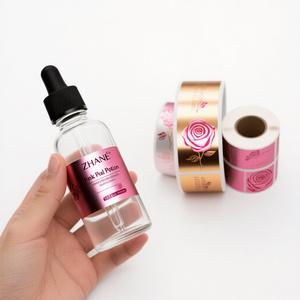 Etiqueta Adhesiva Personalizada al por Mayor para Botellas de Aceite Esencial de Vinilo de 1oz, 2oz y 4oz, Resistente al Agua, para Productos de Belleza - Product Image 1