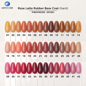 Base de gel pour ongles en caoutchouc auto-nivelante à consistance moyenne sans HEMA, rose latte, base de gel en caoutchouc dur, marque privée - Product Image 2