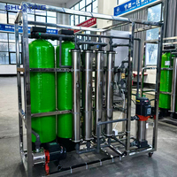 Système d'osmose inverse commercial 1000 LPH avec membrane RO 4040 et boîtier FRP pour le traitement de l'eau potable