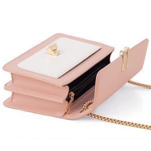 Custom Women Color-Block Sling Crossbody Bags Luxury Leather Cross Body <strong>Purses</strong> Cute Designer Handbags Shoulder Bag <strong>Medium</strong> Size - Product Image 5