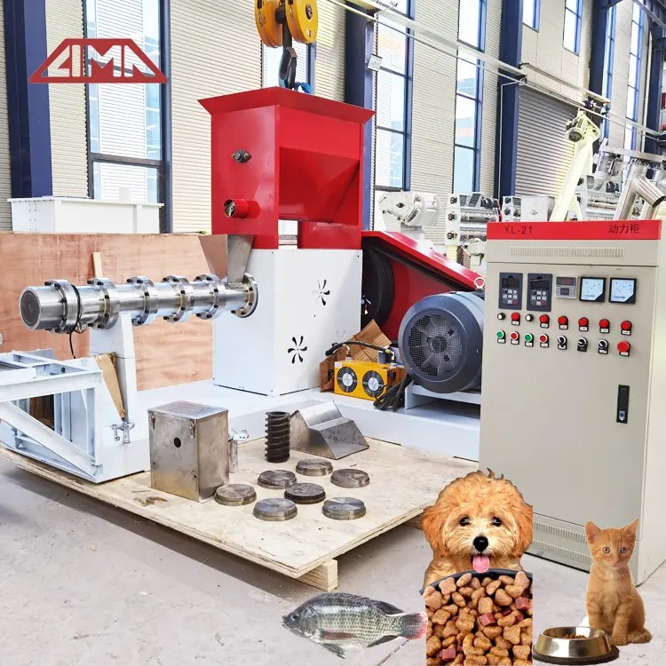 Kuru köpek maması üretim hattı/Pet köpek kedi balık yemek yapma makinesi