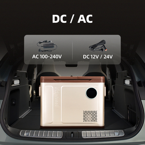 W38 Alpicool mini refrigerador 12V caja de refrigeración eléctrica para coche DC compresor compacto coche congelador de doble zona nevera portátil - Product Image 4