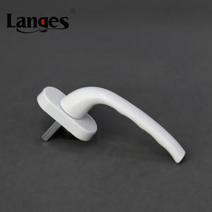 Poignée de porte à <span class=keywords><strong>battant</strong></span> blanche imperméable à l'eau en plastique aluminium inclinable tourner un seul point ouvert poignée de fenêtre pivotante - Product Image 1
