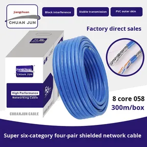 Chấp nhận tùy chỉnh nhà máy bán hàng trực tiếp trong nhà dễ dàng triển khai Cat6 Internet cáp SFTP CAT6 cáp thông tin liên lạc - Product Image 5