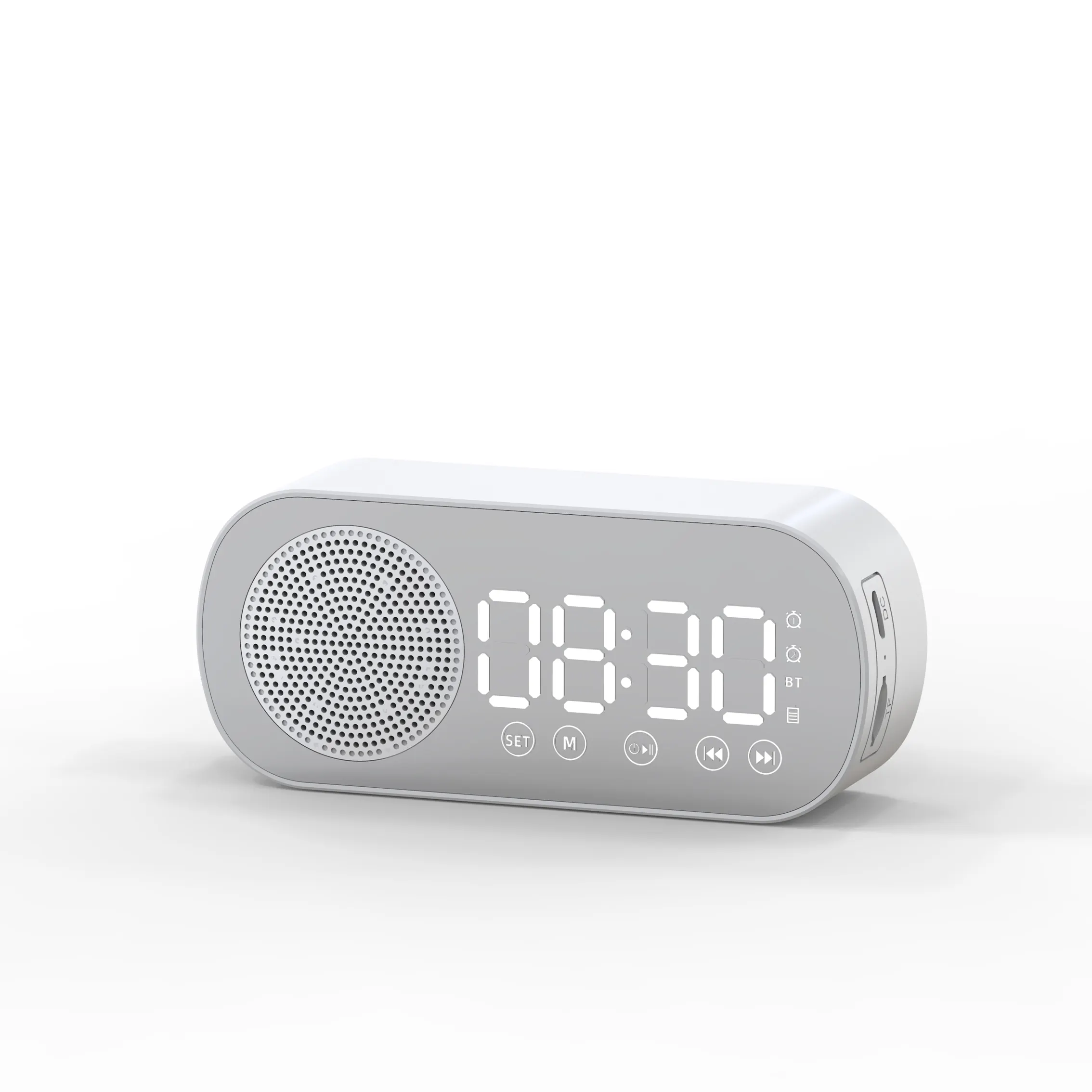 Amazon Hot Bluetooth Speaker Outdoor Mini Portable Speaker Bluetooth Multifunction Hotel Alarm Clock