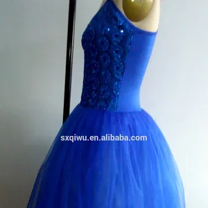 새로운 성인 발레 댄스 의상 tulle 긴 댄스 스커트 로맨틱 투투 드레스. LBT-025