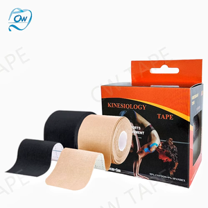 Bande de kinésiologie sportive élastique 2,5-10 cm pour soulagement des douleurs musculaires et des tensions au genou, autocollants de récupération athlétique, bandage de fitness - Product Image 3
