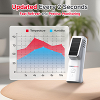 Moniteur de température et d'humidité sans fil BaldrTherm, contrôle par application domotique, alimenté par batterie, alertes en temps réel, portée de 262 pieds, congélateur