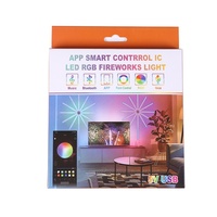 5V Smart Control LED feux d'artifice bande lumineuse IP65 décoration de festival de noël affichage de lumière colorée