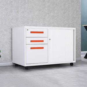 Storage Unit for Home Office KD Structure Steel Password-protected Mobile Cabinet with <b>File</b> Folder and <b>Hanger</b> Desk - Product Image 6