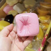 Jouet Squishy Mochi Style Japonais en PU, à Remontée Lente, Doux à Presser, en Forme de Petit Pain Grillé, Pain au Beurre, Aliment Squishy