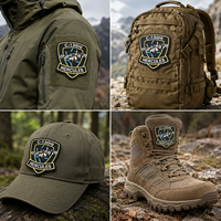 Écussons tactiques personnalisés en PVC 3D avec logo en relief, badges auto-agrippants, patchs en caoutchouc souple de haute qualité pour équipement de plein air