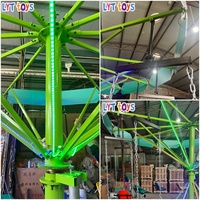 Manège de chaises volantes électrique commercial fiable, équipement de fête foraine certifié CE ISO, en promotion