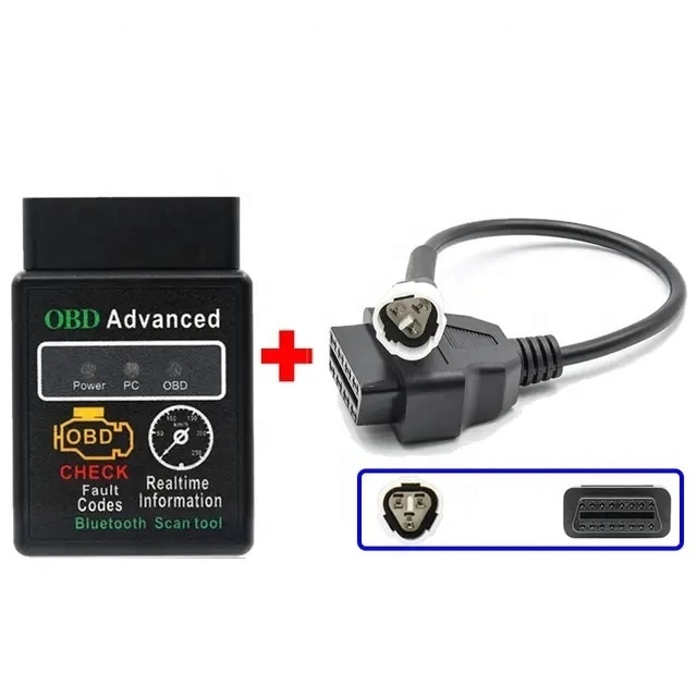 ELM 327 V1.5 for Yamaha Y15 3PIN to 16PIN for Android OBD 2 Motorbike EFI Motorcycle Diagnostic Tool
