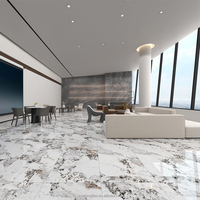 Carreaux de sol en céramique brillante effet pierre de luxe antidérapants et imperméables, texture pierre, pour intérieur, fournis directement par l'usine de Foshan