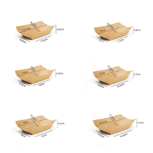 Disposabletake đi kraft giấy thuyền Giỏ thực phẩm khay Bìa khay ổ bánh mì bao bì Màu Nâu Đóng gói hộp sẵn sàng cho tàu - Product Image 4