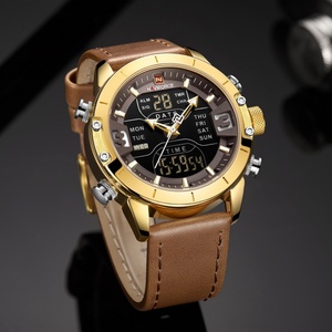 NAVIFORCE 9153 Sports Quartz LED <b>Digital</b> <b>Clock</b> Mens Watches Male Steel Week Time Wristwatch - Product Image 3