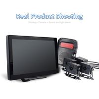 Alta calidad 10 pulgadas Adas alarma de voz 720p Ahd cámara de coche IPS 360 pantalla táctil LCD completa BSD punto ciego autobús camión Monitor