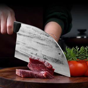 Cuchillo de Hueso Forjado a Mano, Cuchillo de Carnicero de Acero Inoxidable de Alta Calidad, Cuchillo para Rebanar Carne con Mango de Madera de 18 cm, Ambidiestro - Product Image 6
