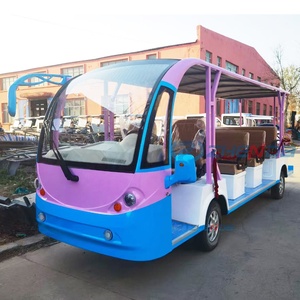 Nouveaux bus électriques de tourisme mini-luxe bleus et roses, 14 places, neufs et d'occasion, avec certification CE - Product Image 1